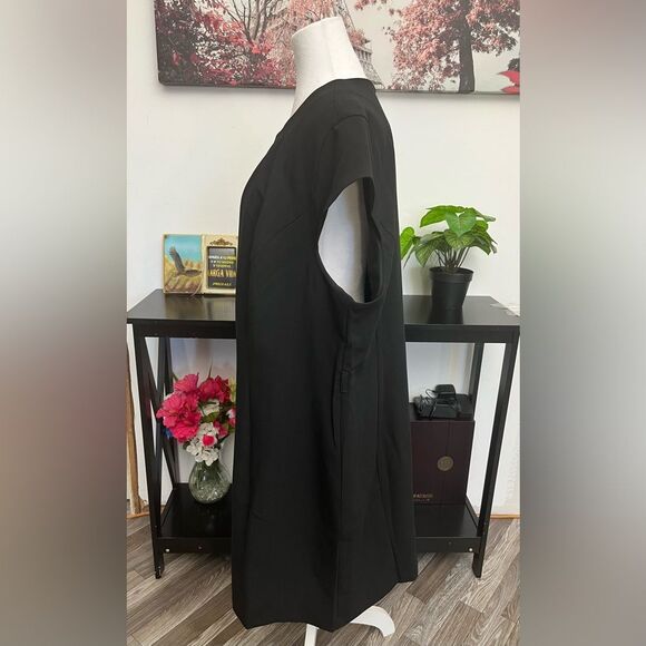 H&M Women’s  Plus Sheath Dress Cap Sleeve Round Neck With Details Size 2XL - Picture 7 of 15